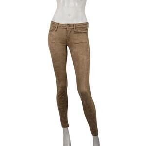 MOTHER Skinny Jeans in Brown